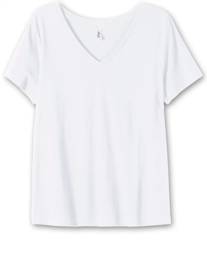 sheego T-Shirt, Weiß, – Produktbild 1 von 3
