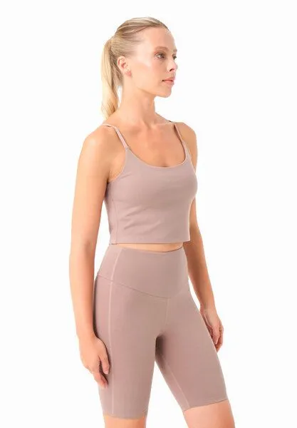 ORGANICATION ORGANICATION TARRA | Crop-Top aus Bio-Baumwolle, Mocha, – Produktbild 3 von 4