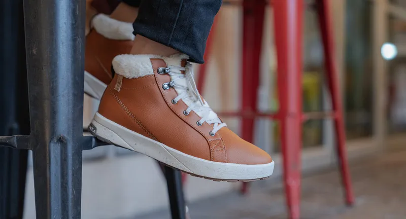 SAOLA SAOLA Damen vegan Wintersneaker Bergen Warm Karamell, Braun, – Produktbild 2 von 2