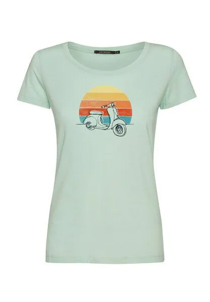 GreenBomb GREENBOMB Lifestyle Scooter Loves - Lässiges T-Shirt aus Bio-Baumwolle / hochwertiger Print / Fair & Vegan, Grün (spring green ), – Produktbild 2 von 4