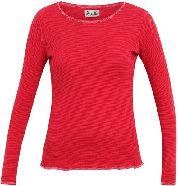 Jalfe Langarmshirt geringelt von Jalfe, Cerise-red, – Produktbild 1 von 1