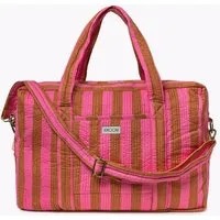 KIKOONI KIKOONI handgefertigte große Reisetasche " TRAVELER BAG ", Bold stripes earth, – Produktbild 1 von 1