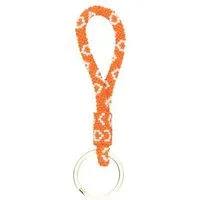 El Puente El Puente Schlüsselanhänger aus Glasperlen in Orange | Fair Trade & Handmade aus Indien – Produktbild 1 von 1