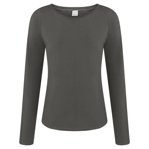 Frija Omina Frija Omina Bio Longsleeve "Ubu", Anthrazit (grau), – Produktbild 1 von 2