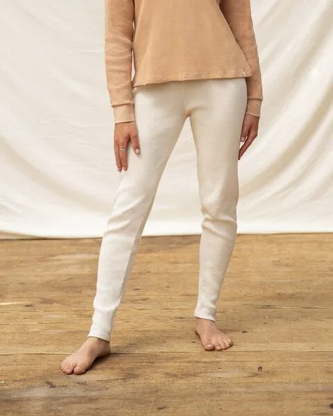 MATONA Matona Baumwoll Leggings für Frauen / Basic Pants Adult, Weiß, – Produktbild 1 von 3