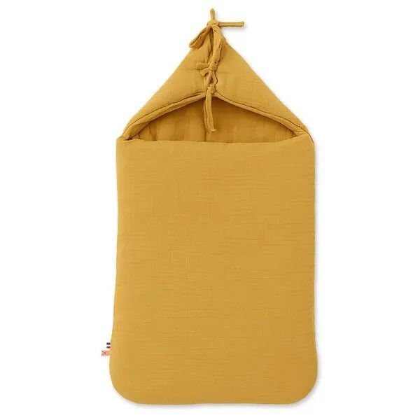 PAPATE PAPATE Babynest aus Bio-Baumwolle, Gelb, – Produktbild 1 von 4