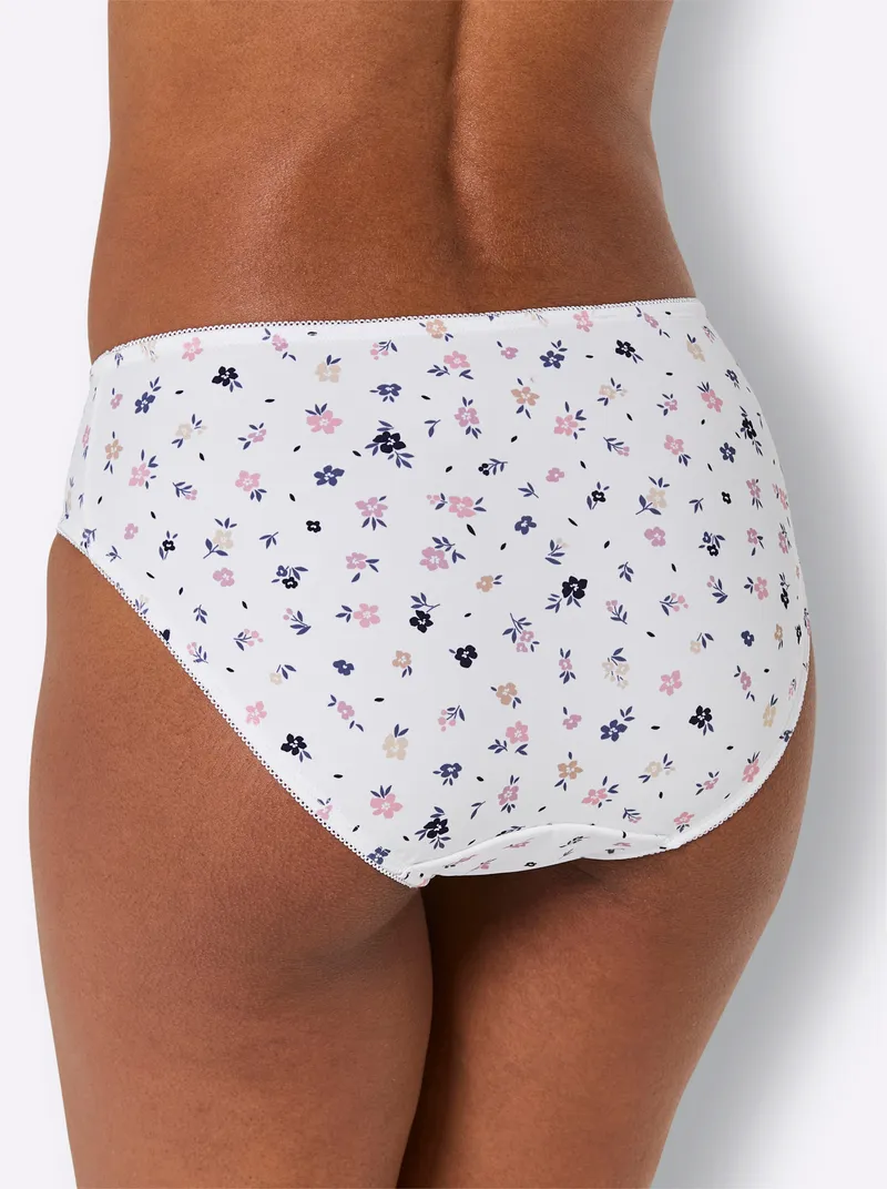 wäschepur Jazzpants weiß-mauve + weiß, Weiß-mauve + weiß, – Produktbild 3 von 3