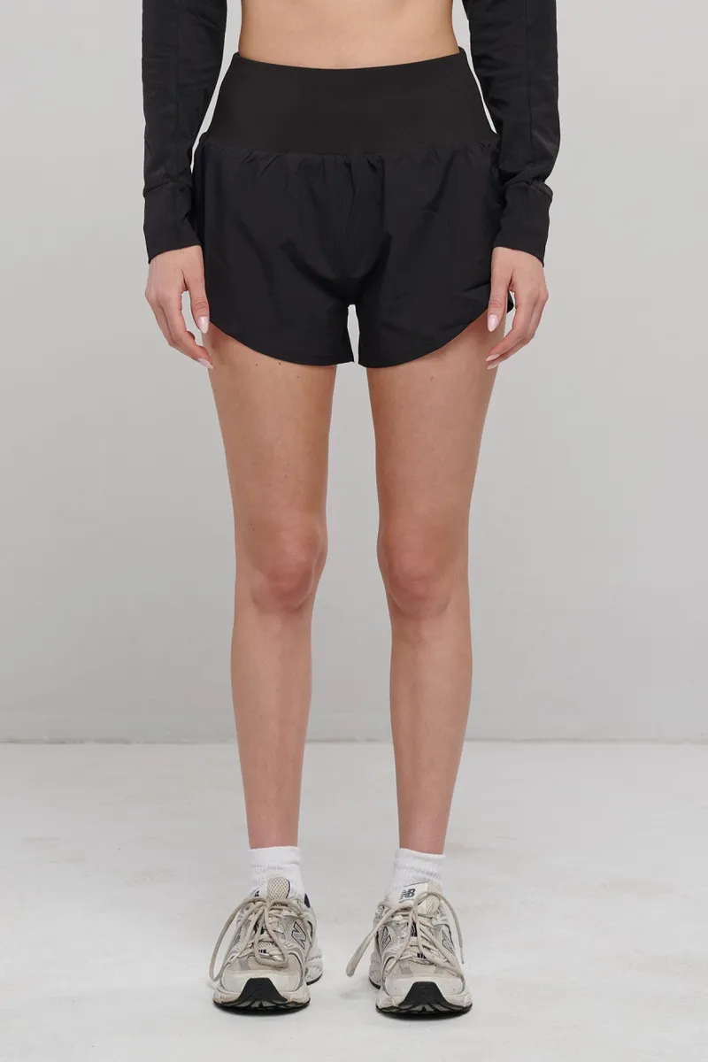 SEAAV SEAAV Damen vegan Kurze Hose Flow Pace Onyx, Schwarz, – Produktbild 2 von 2