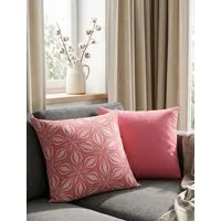 Nature by Adam Nature by Adam Kissenhülle aus 100% Bio-Baumwolle - Made in Germany - Retro Floret, Pink, – Produktbild 1 von 1