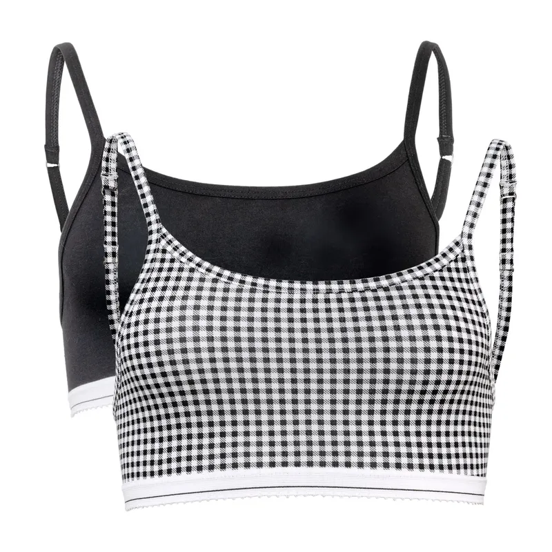 Living Crafts LIVING CRAFTS - Damen Bustier, 2er-Pack - Mehrfarbig (95% Bio-Baumwolle; 5% Elasthan), Nachhaltige Mode, Bio Bekleidung, Mehrfarbig, – Produktbild 1 von 1