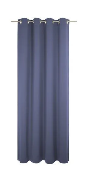 Nature by Adam Nature by Adam Vorhang aus 100% Bio-Baumwolle - Made in Germany - Uni Collection, Royalblau, – Produktbild 3 von 7