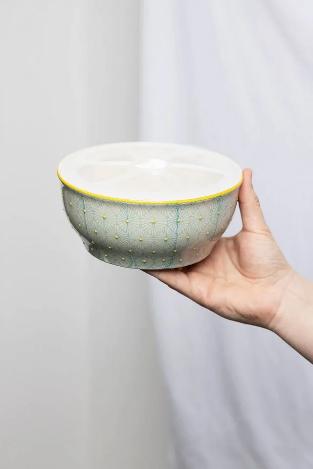 Tranquillo Tranquillo Schüssel ART DECO 18,5 cm, Blau, – Produktbild 4 von 5