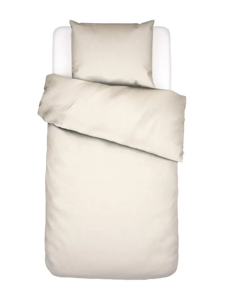 Essenza Bettwäsche Jule, Baumwolle, 2 teilig, unifarben, Beige, – Produktbild 1 von 4
