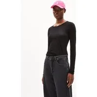 ARMEDANGELS ARMEDANGELS ENRICCAA SOFT Damen Longsleeve Slim Fit aus Bio-Baumwolle, Black, – Produktbild 1 von 1