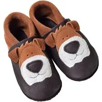 Orangenkinder Kinder Lederpuschen Krabbelschuhe Bio-Leder "Hund" Gr.22/23 – Produktbild 1 von 1