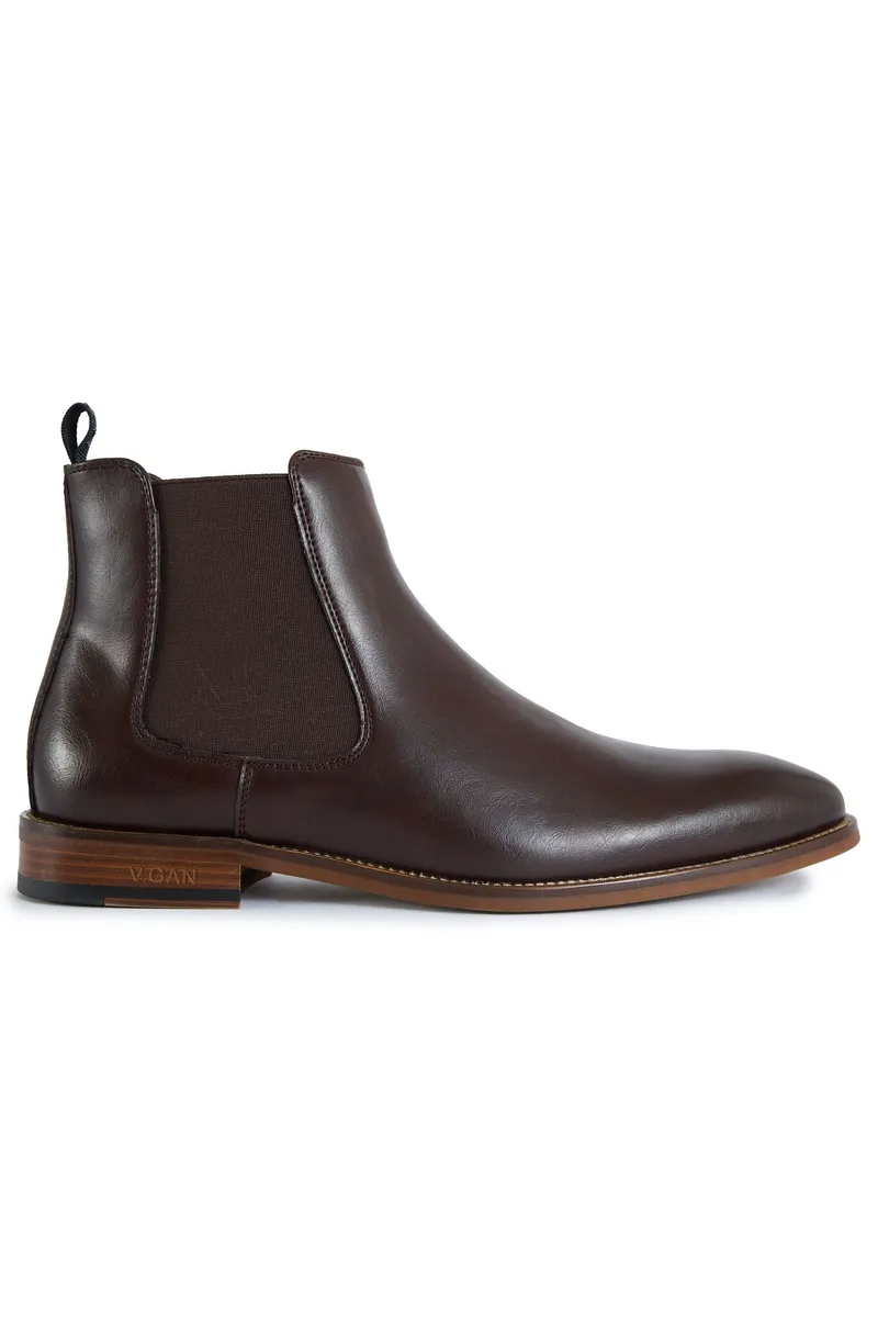 V.GAN V.GAN Herren vegan Chelsea Boots Affogato, Braun, – Produktbild 1 von 2
