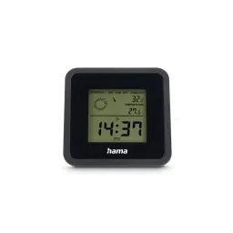 Hama Hama Thermometer und Hygrometer "Borneo", digital, für innen, Schwarz – Produktbild 1 von 1