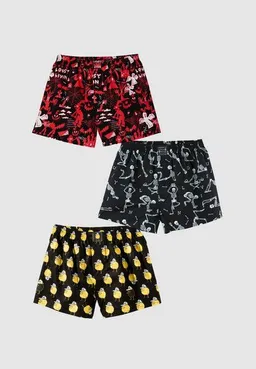 Lousy Livin Lousy Livin Weite Boxershorts 3er Pack NIGHT FALL aus 100% Bio-Baumwolle – Produktbild 1 von 1