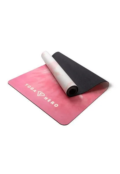 Yoga Hero Yoga Hero Yogamatte Classic 3,5mm mit Tragegurt, Ibiza gold (rosa), – Produktbild 4 von 4