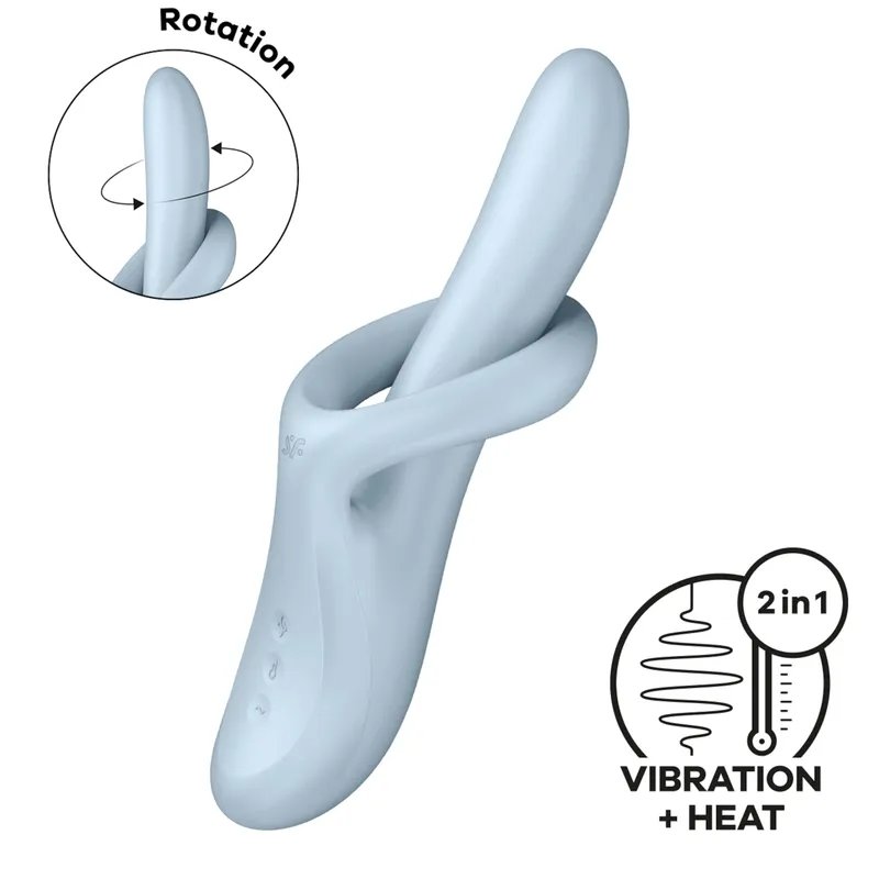 Satisfyer Satisfyer Heat Flex 4, 23 cm, Hellblau, – Produktbild 1 von 1