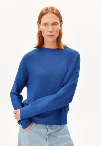 ARMEDANGELS ARMEDANGELS MERINAA Damen Pullover aus Bio-Baumwolle, Dynamo blue, – Produktbild 1 von 4