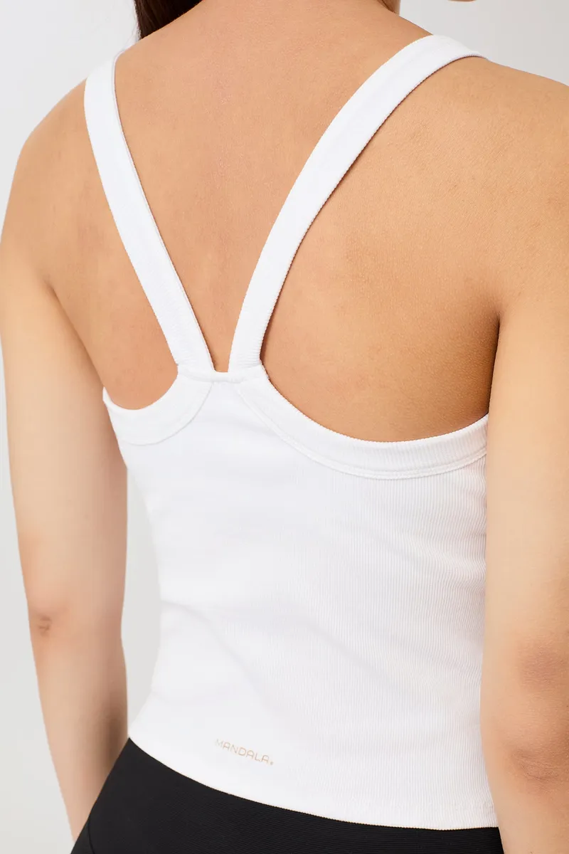 mandala MANDALA Damen vegan Top Sleek Weiß, Weiß, – Produktbild 2 von 2