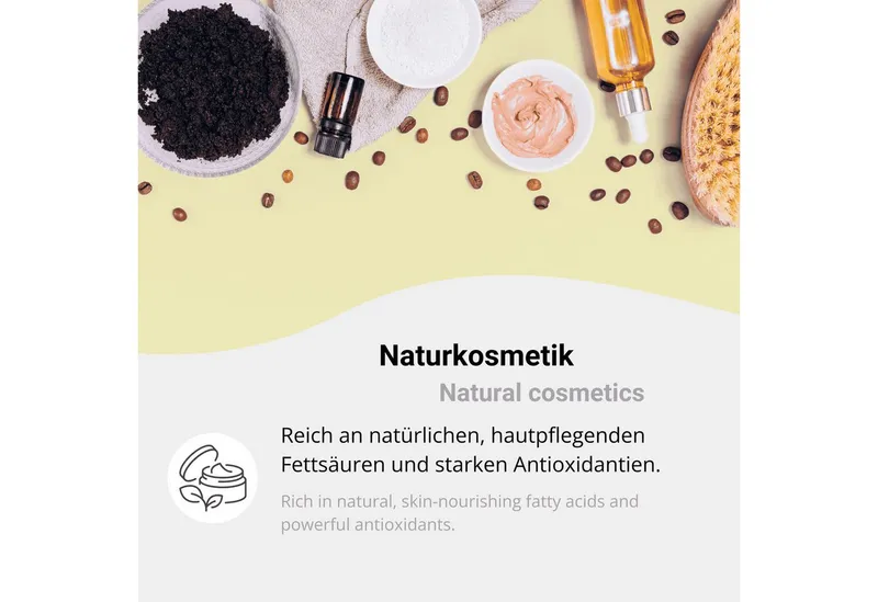 DistrEbution Gesichtspflege Kaffeeöl, 100% Pure & Vegan Hautpflege. Kaffeeöl für die Kosmetik, Coffea Arabica Seed Oil – Produktbild 4 von 5
