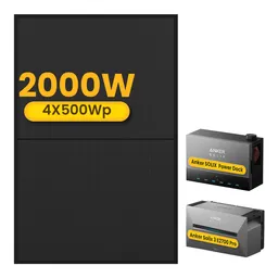 Anker Anker Solarbank 3 E2700 Pro mit Power Dock Multisystem, mit 4 x 500 Bifaziale Solarmodule, by Powerness - ohne Smart Meter / Selbstabholung – Produktbild 1 von 1