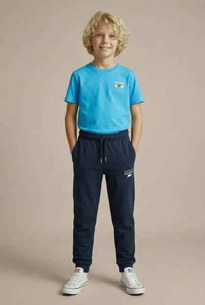 THE FACE OF ELEMENTS The Face of Elements Essential Relaxed Fit Kids Sweatpant aus 100% Bio-Baumwolle, Navy blue (blau), – Produktbild 2 von 3
