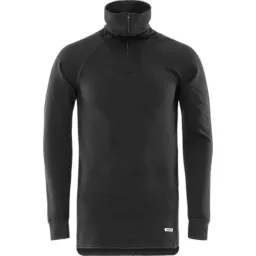 Fristads Langarm-T-Shirt mit kurzer Reißverschlussöffnung Fristads 742 PC – Produktbild 1 von 1