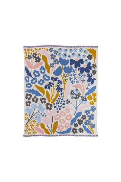 Tranquillo Tranquillo Strickdecke LILAE FLEUR, Mehrfarbig, – Produktbild 4 von 5