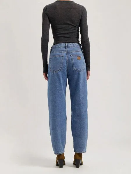 MUD Jeans MUD Jeans Damen Jeans - Brooke High Barrel - aus biologischen Materialien, Blue, – Produktbild 4 von 5
