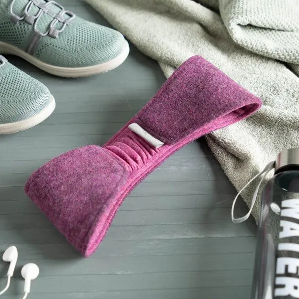 nahtur-design nahtur-design Ohrenwärmer | Stirnband aus Flauschloden | Wendefunktion, Beere_01 (rosa), – Produktbild 3 von 5