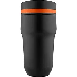 Metmaxx® Metmaxx® Thermobecher CremaExtensaCeramica+, Schwarz / orange, – Produktbild 1 von 1