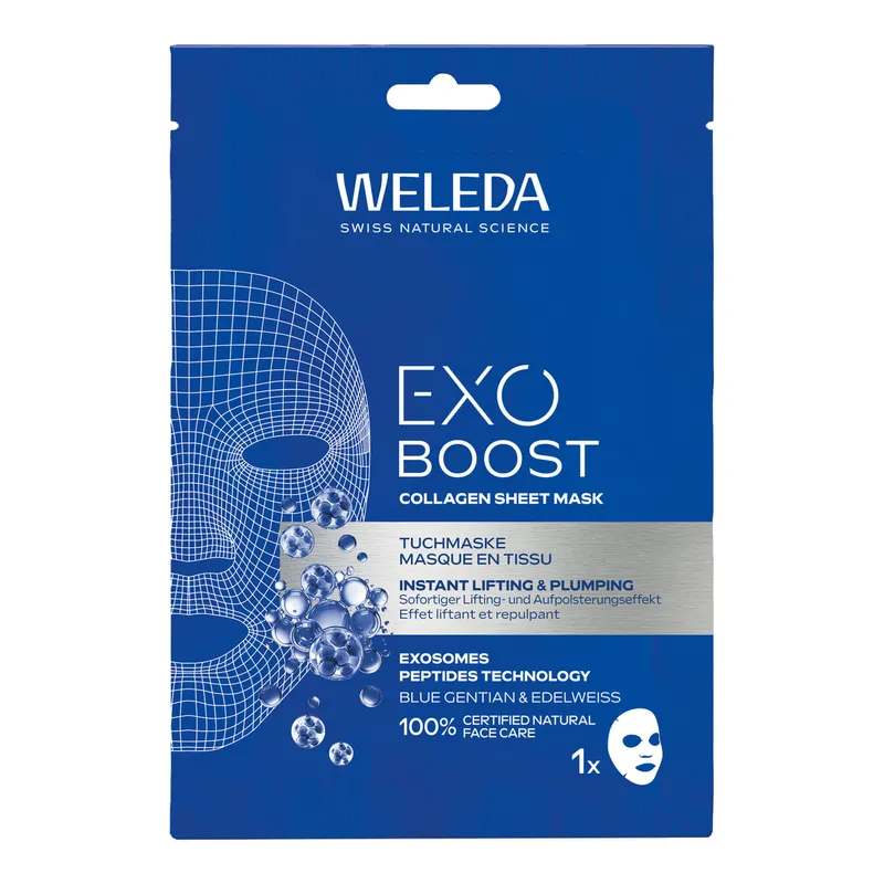 Weleda Weleda Exo Boost Collagen Tuchmaske Blauer Enzian – Produktbild 1 von 1