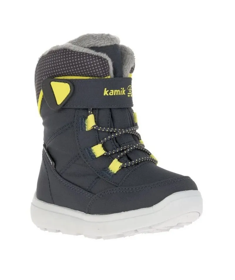 Kamik Kamik Winterschuhe Stance2 (wasserdicht, atmungsaktiv) navyblau/gelb Kinder Winterstiefel, Schwarz, – Produktbild 2 von 3