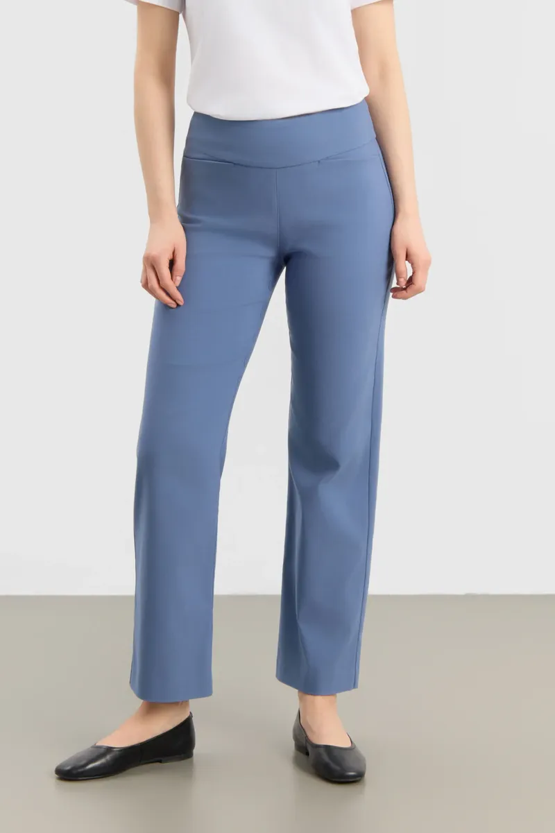 LAURIE LAURIE Damen vegan Hose Thea Straight Ml Blau, Blau, – Produktbild 2 von 2