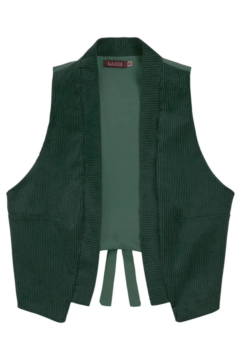 WiDDA WiDDA Damen vegan Vest Spencer Deep Sea, Dunkelgrün, – Produktbild 2 von 2