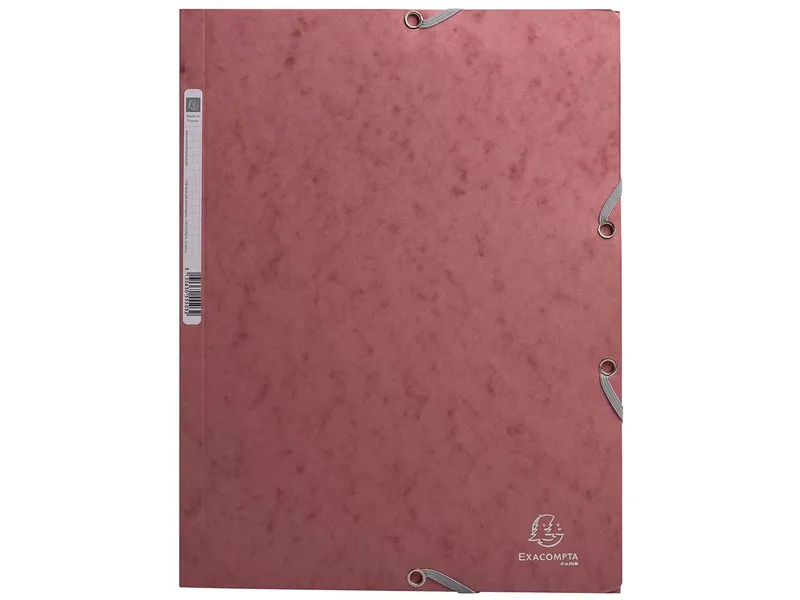 Exacompta 25 Exacompta Sammelmappen "Skandi", 400 g/m², DIN A4, Gummizug, 3 Klappen, altrosa – Produktbild 1 von 1
