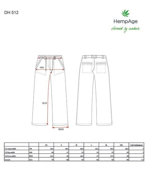 HempAge HempAge Damen Sommerhose 100% Hanf, Almond (braun), – Produktbild 2 von 3