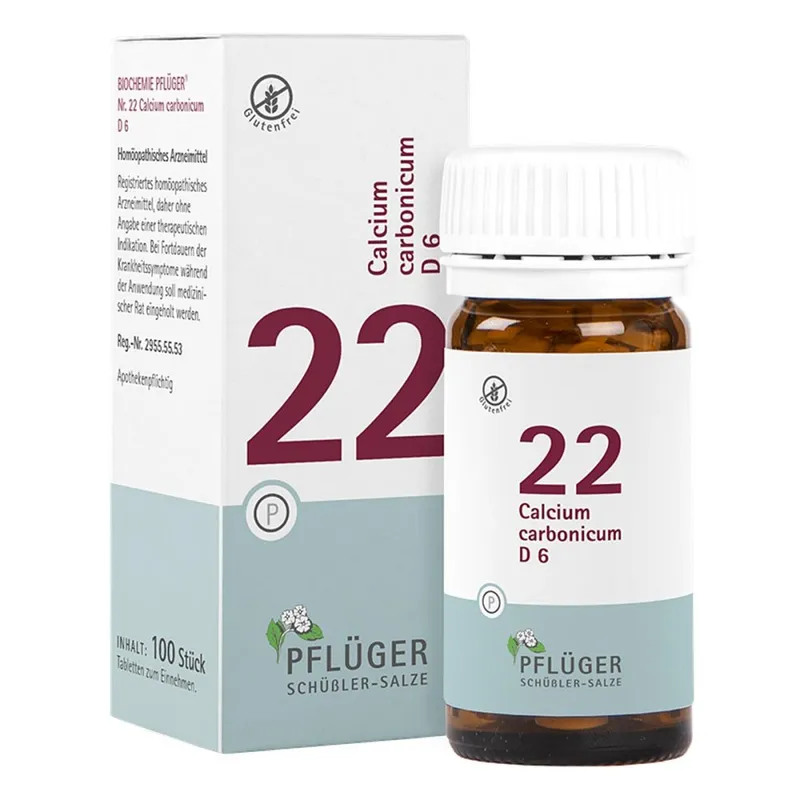 Biochemie Pflüger Schüßler-Salze Biochemie Pflüger 22 Calcium carbonic.D 6 Tbl. – Produktbild 2 von 2