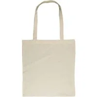 Memo Baumwoll-Tragetaschen,natur, 38x42 cm mit zwei langen Henkeln – Produktbild 1 von 1