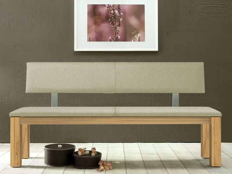 allnatura allnatura Sitzbank "Culina" | Holzsitzfläche ohne Lehne | 160 cm | Kernbuche | keine, Kernbuche, – Produktbild 2 von 2