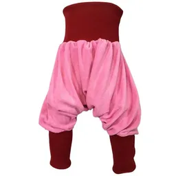 liebewicht liebewicht Bio Yogahose Pumphose aus rosa Frottee mit Bündchen nach Wahl – Produktbild 1 von 1