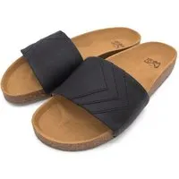 Fünve Fünve Vegane Slides mit Fußbett | Damen, Yin (schwarz), – Produktbild 1 von 1