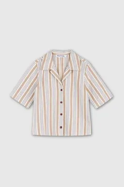 Kings Of Indigo Kings Of Indigo MORRIGAN | ECRU HEMP STRIPE – Produktbild 1 von 1
