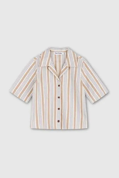 Kings Of Indigo Kings Of Indigo MORRIGAN | ECRU HEMP STRIPE, Natural, – Produktbild 1 von 4