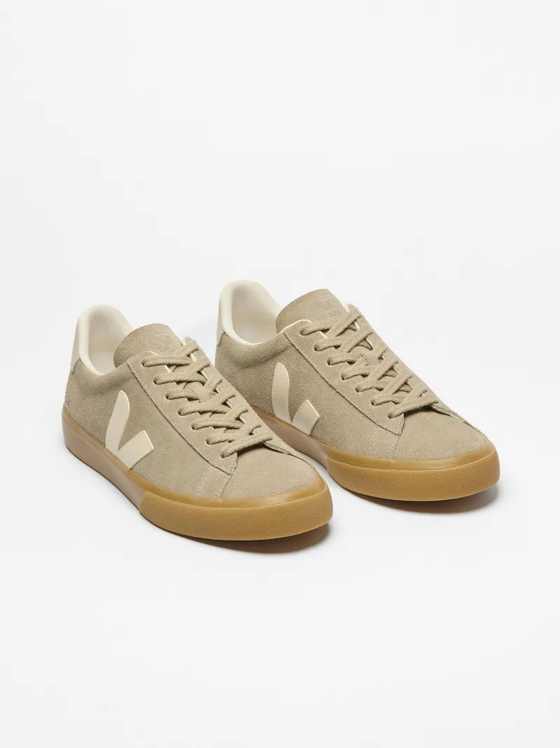 Veja Veja Herren-Sneaker Campo Suede Taupe Pierre Natural – Produktbild 1 von 6