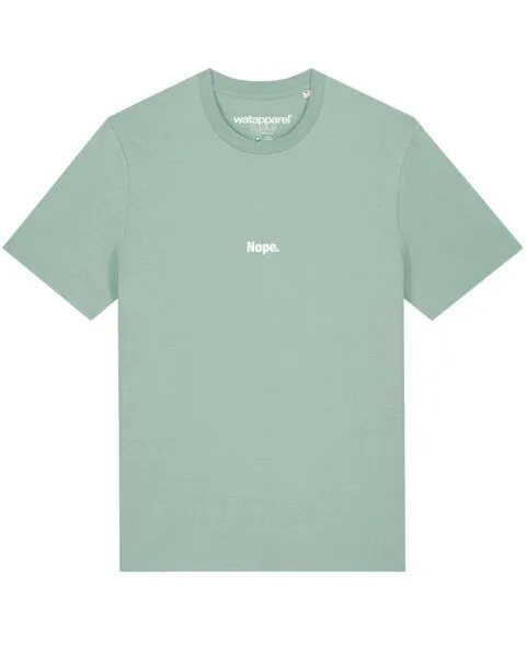 watapparel watapparel T-Shirt Unisex Nope, Aloe, – Produktbild 1 von 3