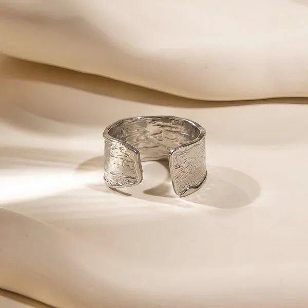 ELEKTROPULLI Elektropulli Open Structure Ring, Silber, – Produktbild 1 von 4